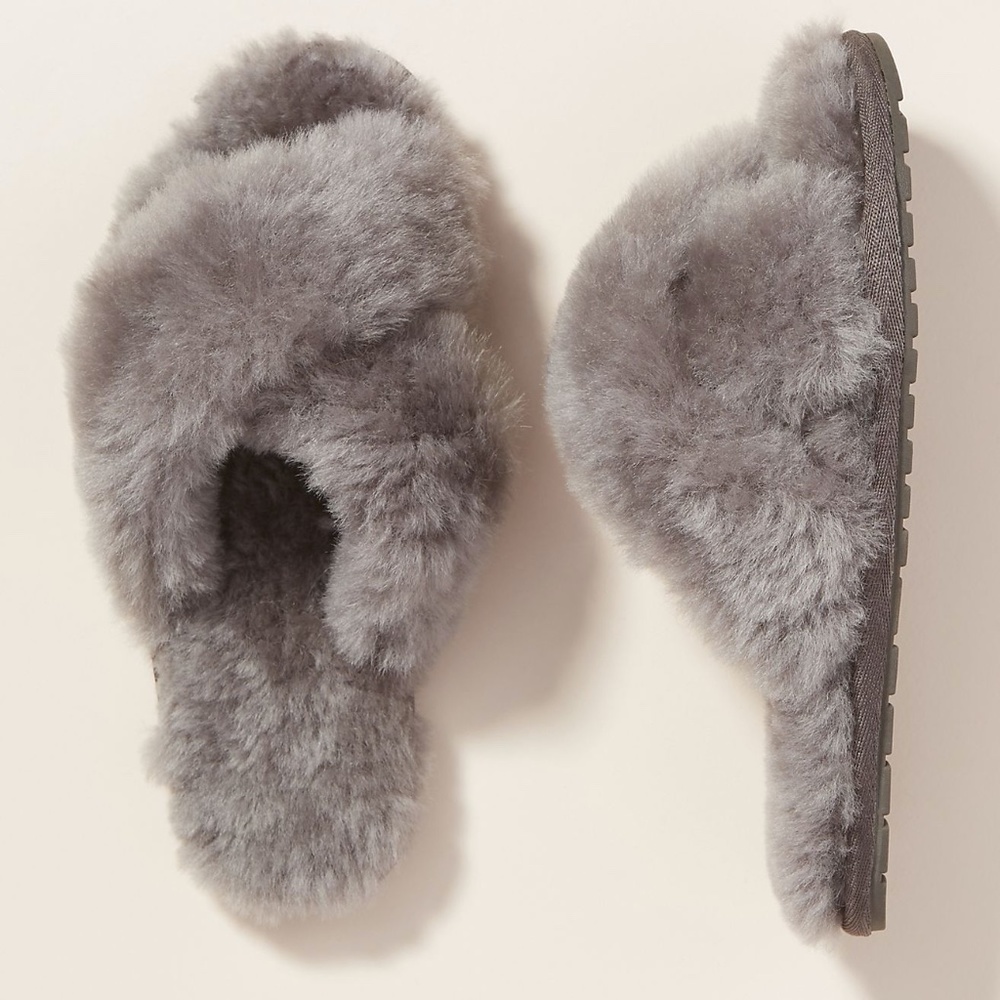 EMU Mayberry Slippers Womens Size 6  dark Grey Brand New